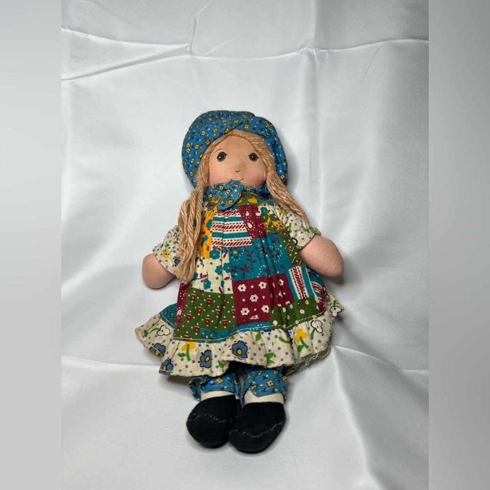 Vintage Knickerbocker Original Holly Hobbie Miniature Rag Doll